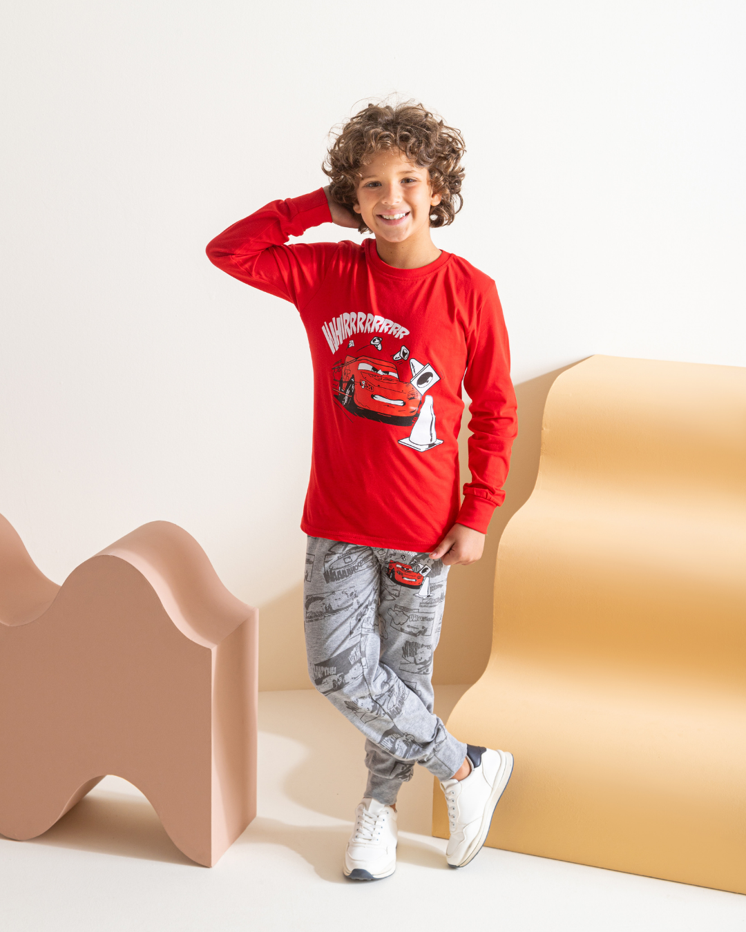 Lightning mcqueen pajama pants for boys