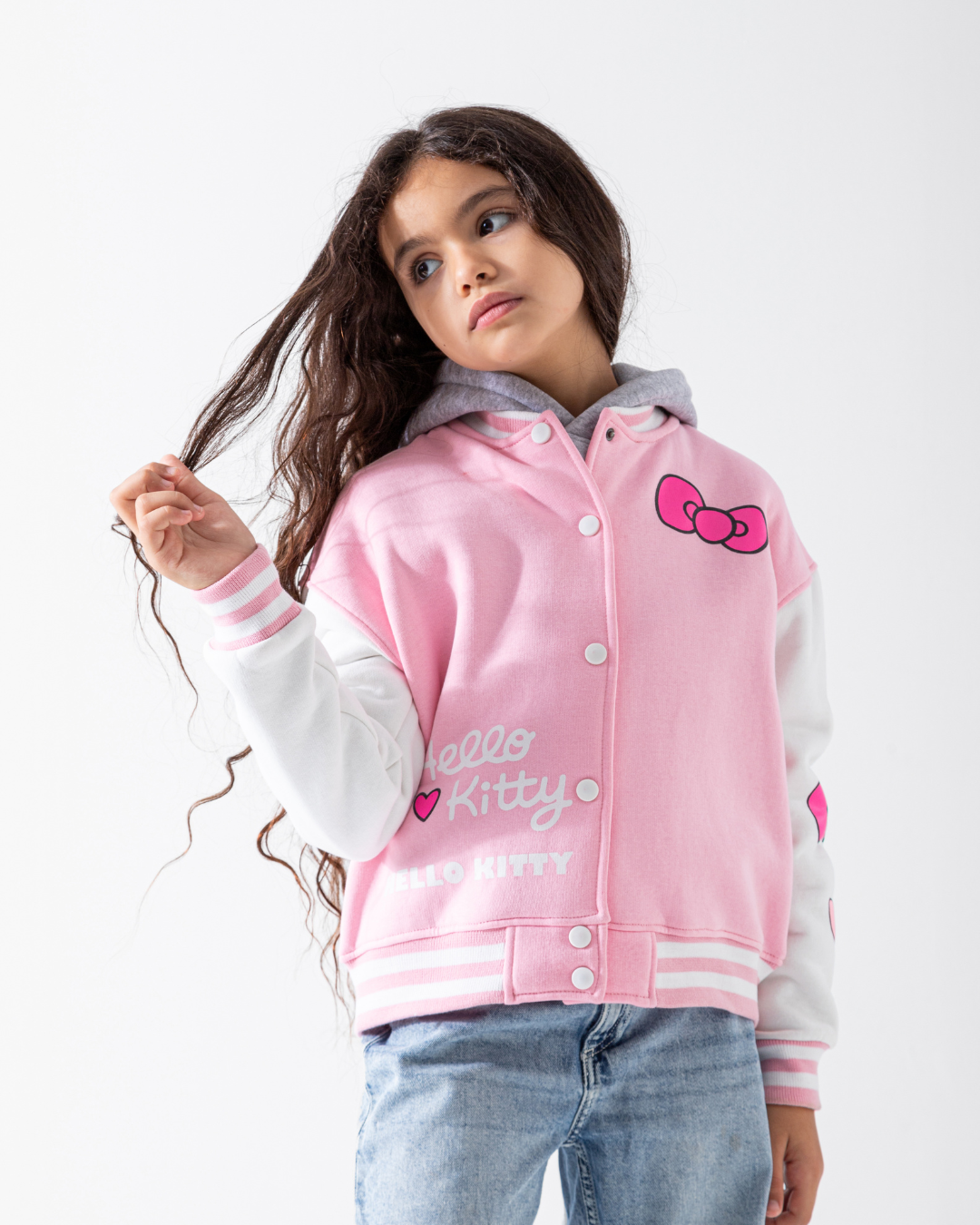 HELLO KITTY Baseball Sweatshirt