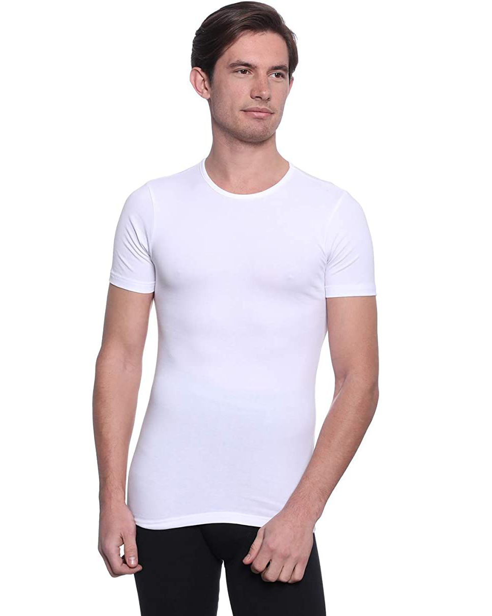 Undershirt for men, white, Jet Lycra