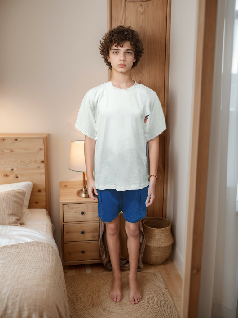 Streetwear Set for boys, half-sleeved pajamas and cotton shorts