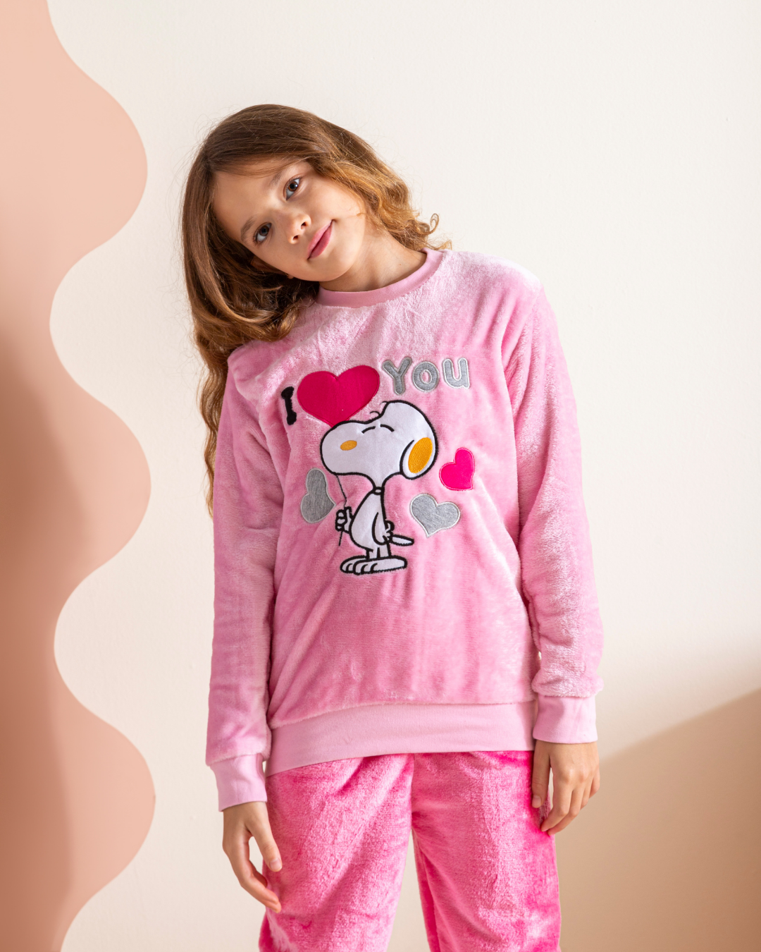 Snoopy love you girls pajamas