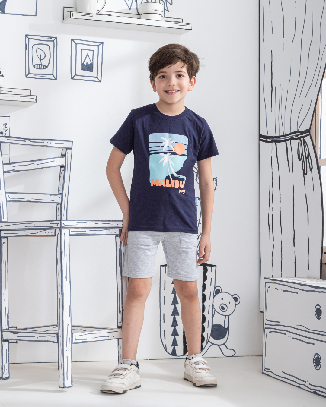 Malibu Boy Half sleeve pajamas for boys