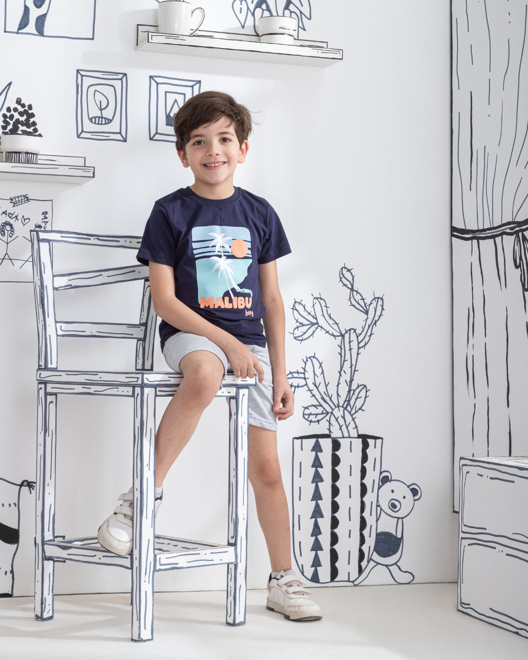 Malibu Boy Half sleeve pajamas for boys