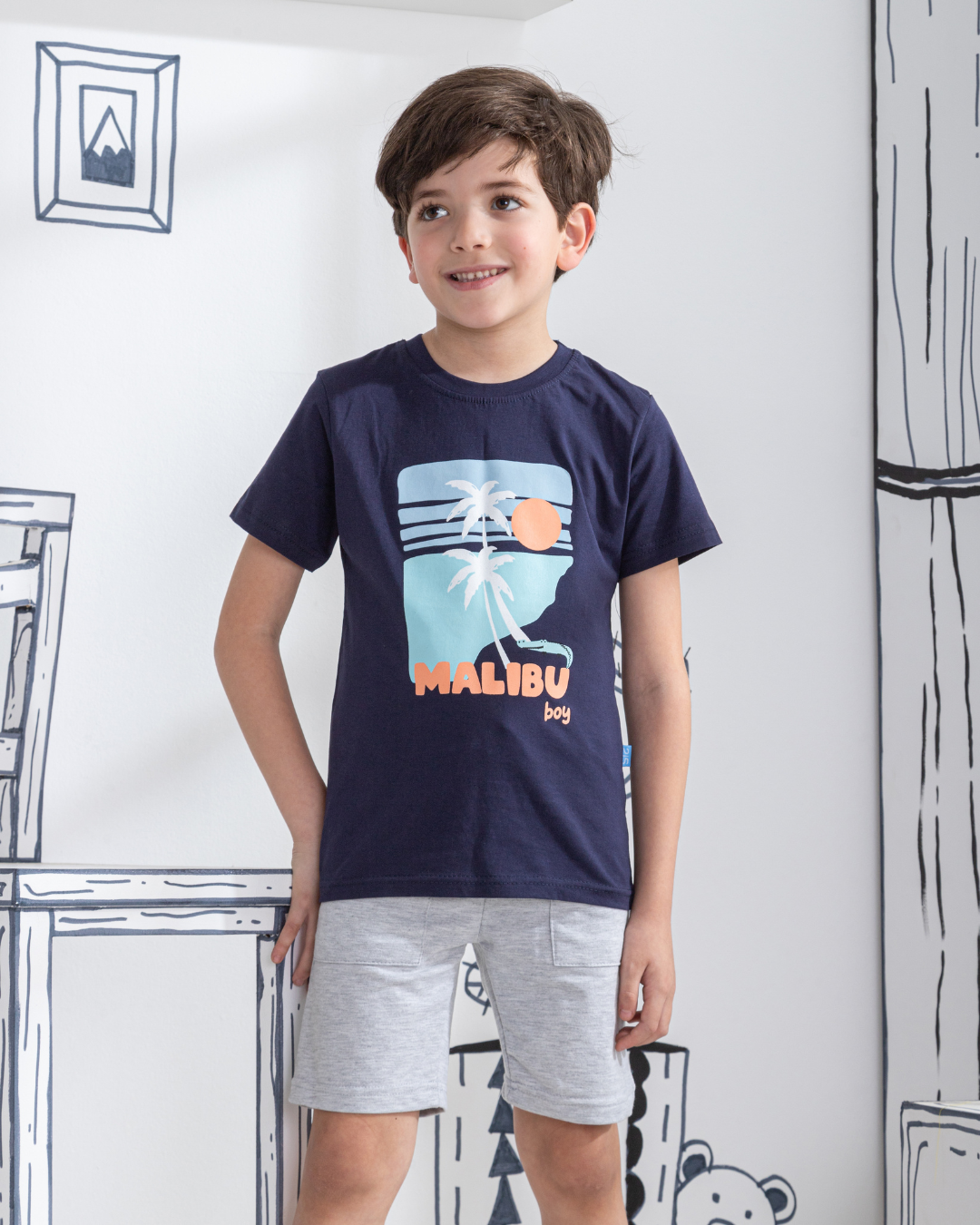 Malibu Boy Half sleeve pajamas for boys