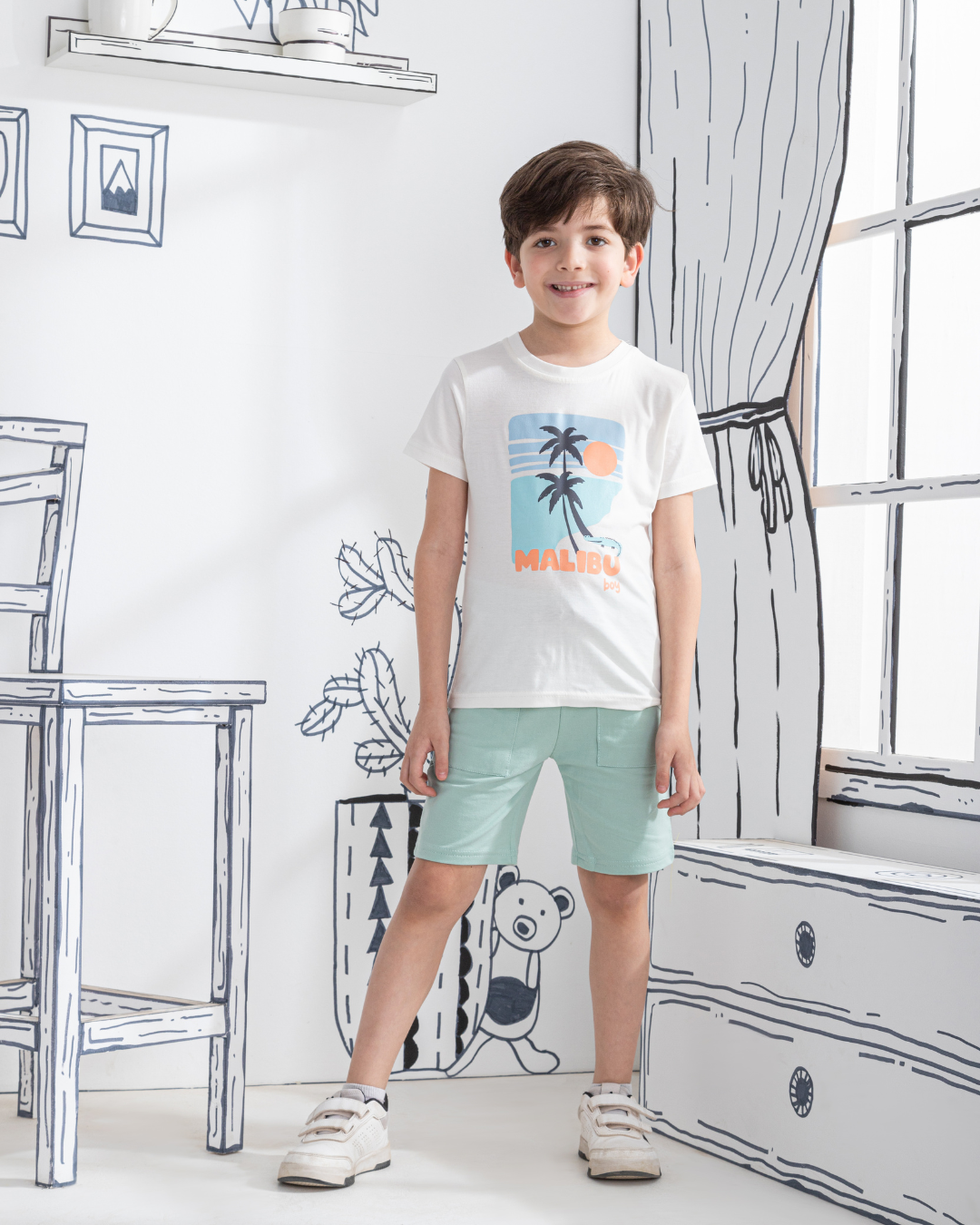 Malibu Boy Half sleeve pajamas for boys