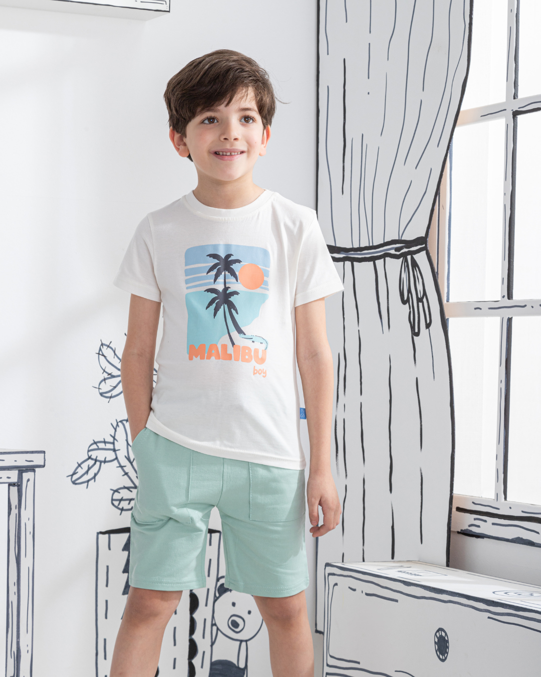 Malibu Boy Half sleeve pajamas for boys