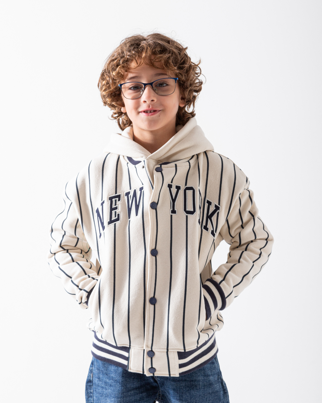 New York Striped Baseball Sweatshirt