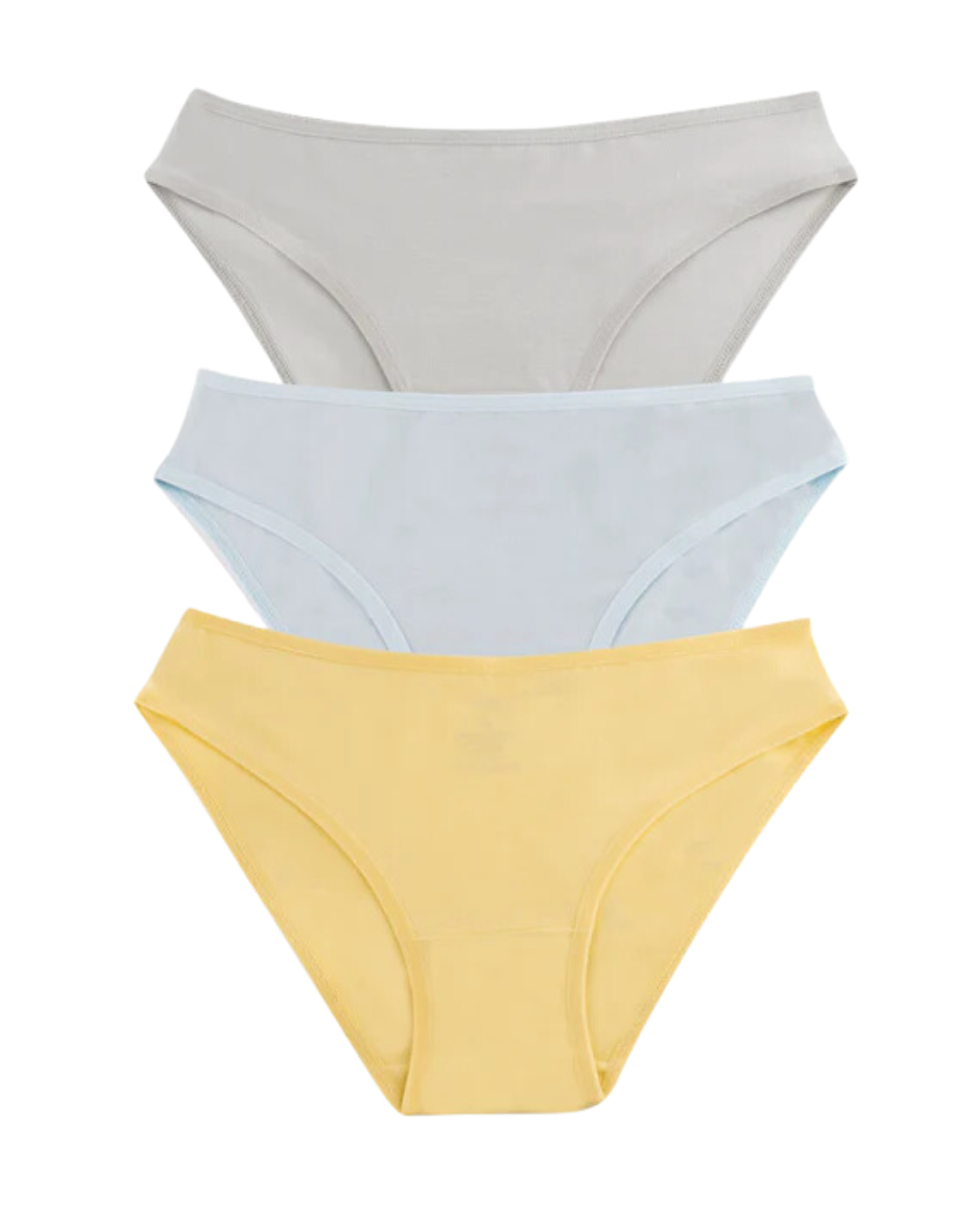 Plain bikini underwear pack 3
