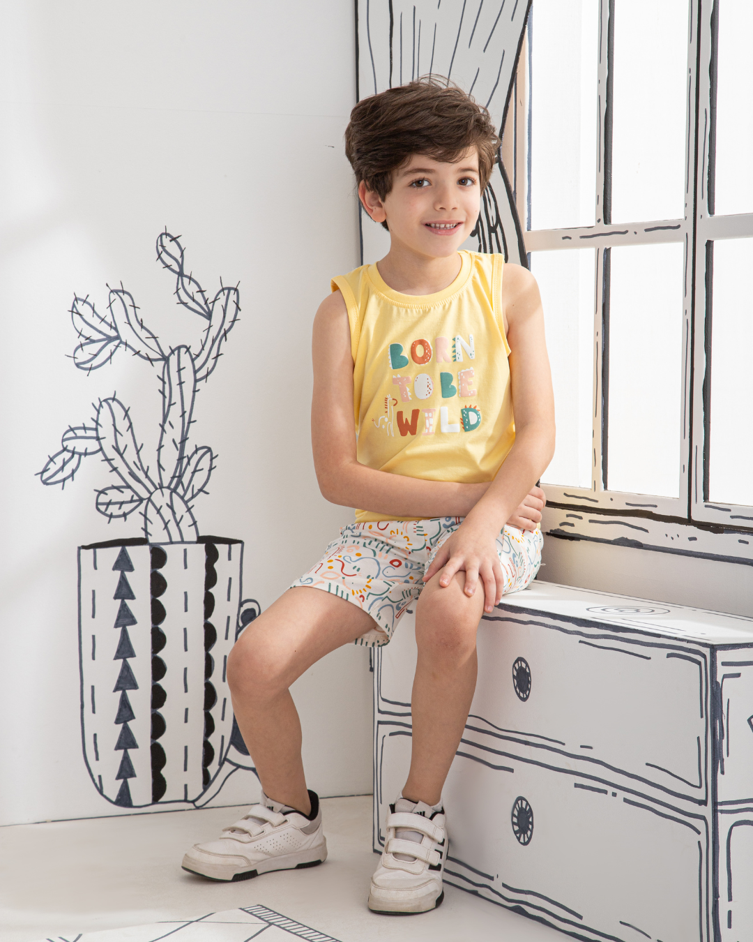 Littel Dino Children's pajamas, T-shirt and shorts