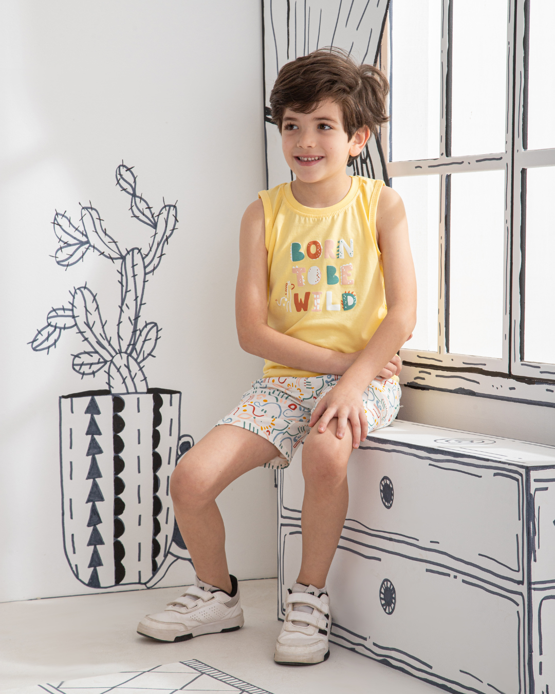 Littel Dino Children's pajamas, T-shirt and shorts