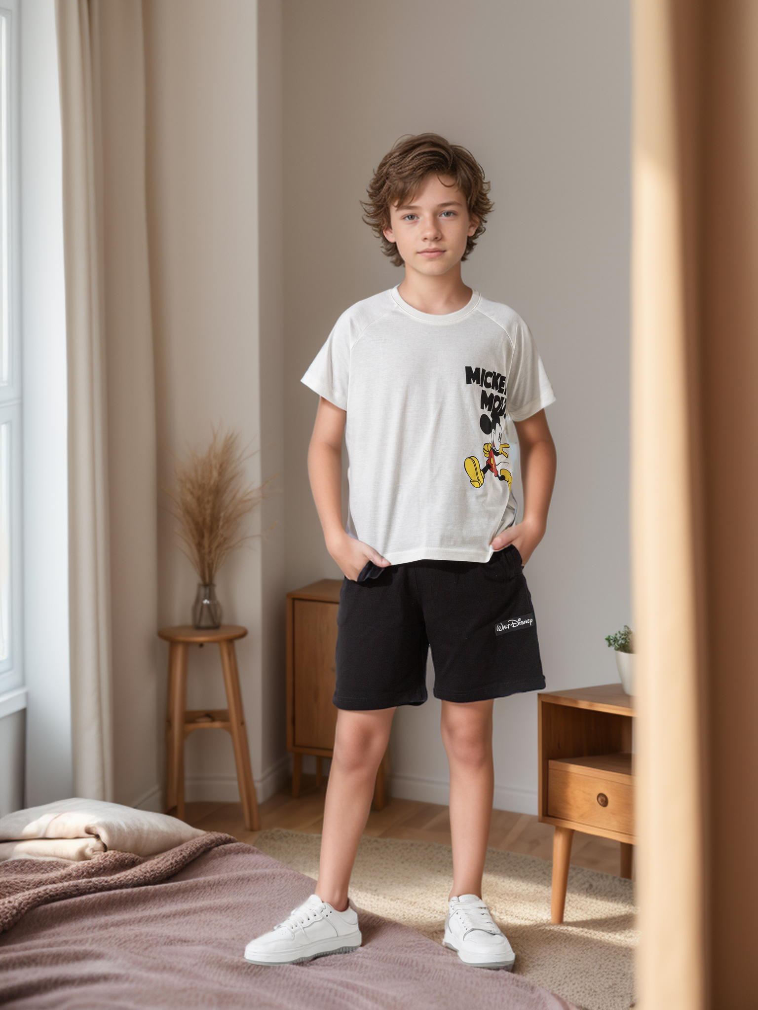 Old Mickey Raglan Boys' Pajamas