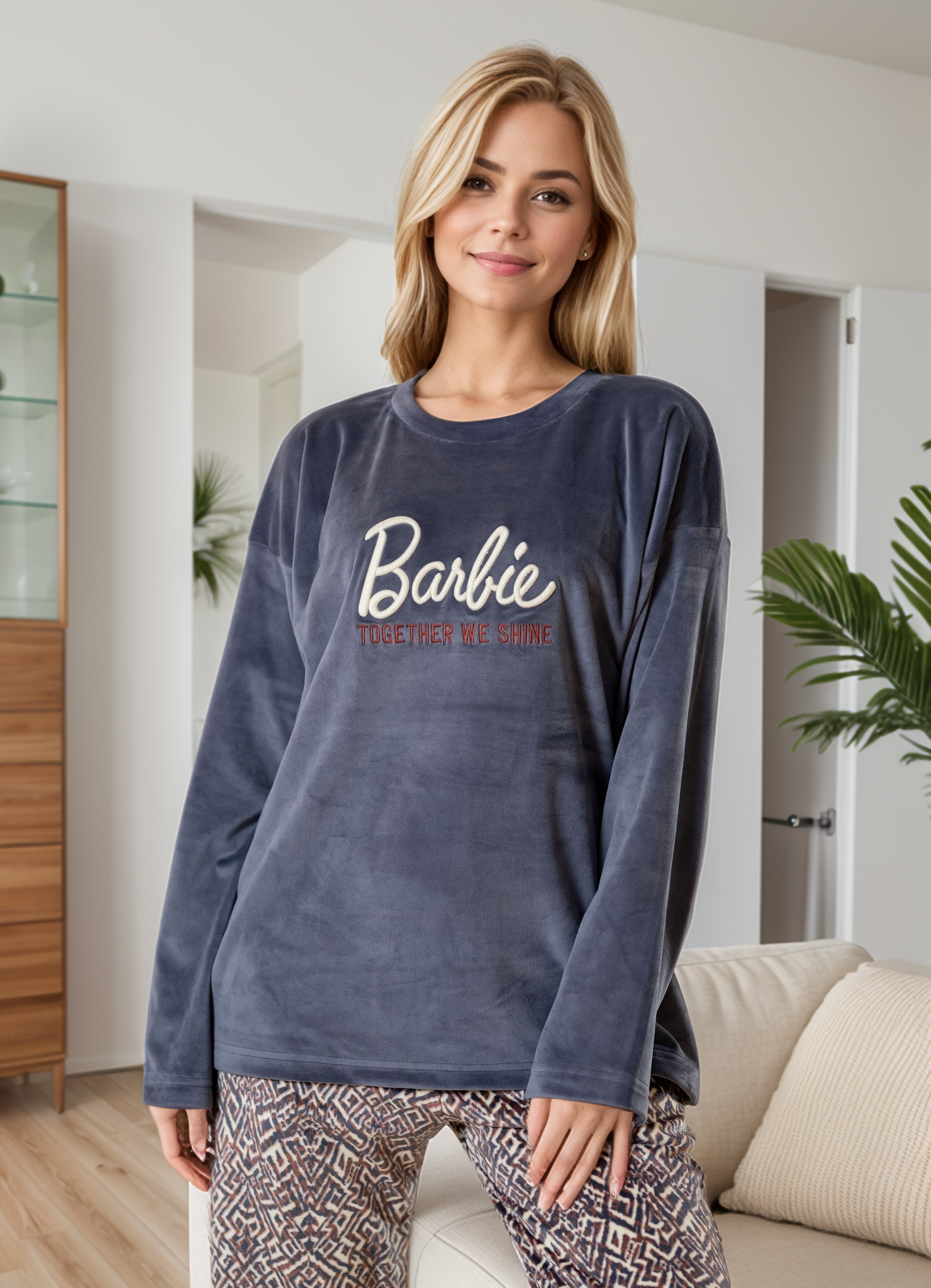 Barbie women's pajamas with sleeves