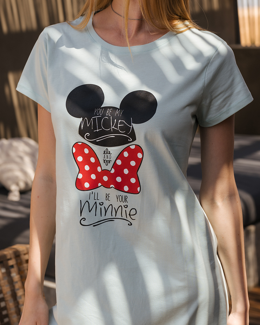 Minnie and mickey women's nightgown