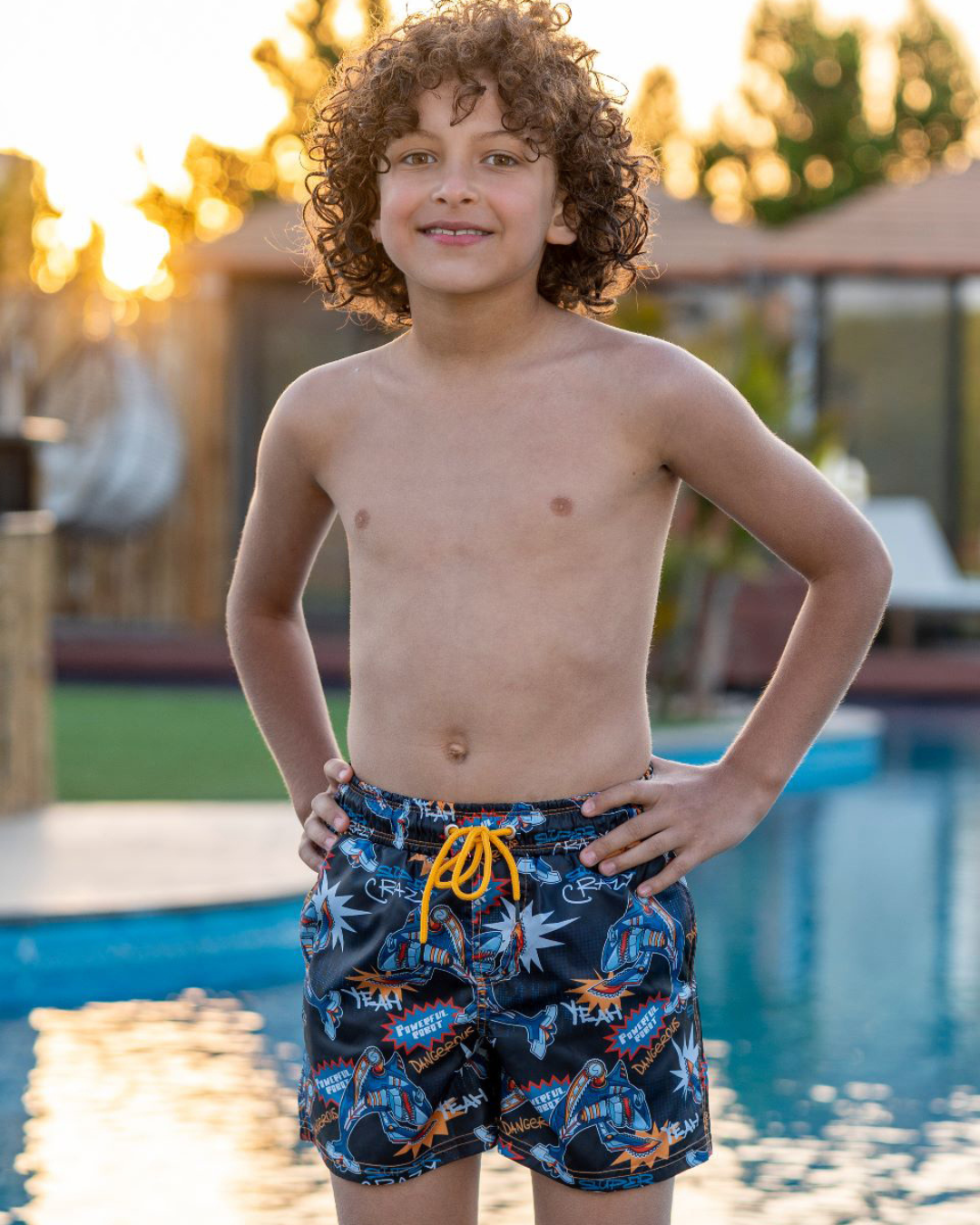 powerful robot swimsuit for my children