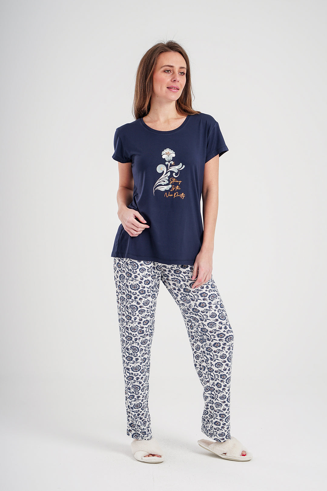 Women's pajamas with printed pants