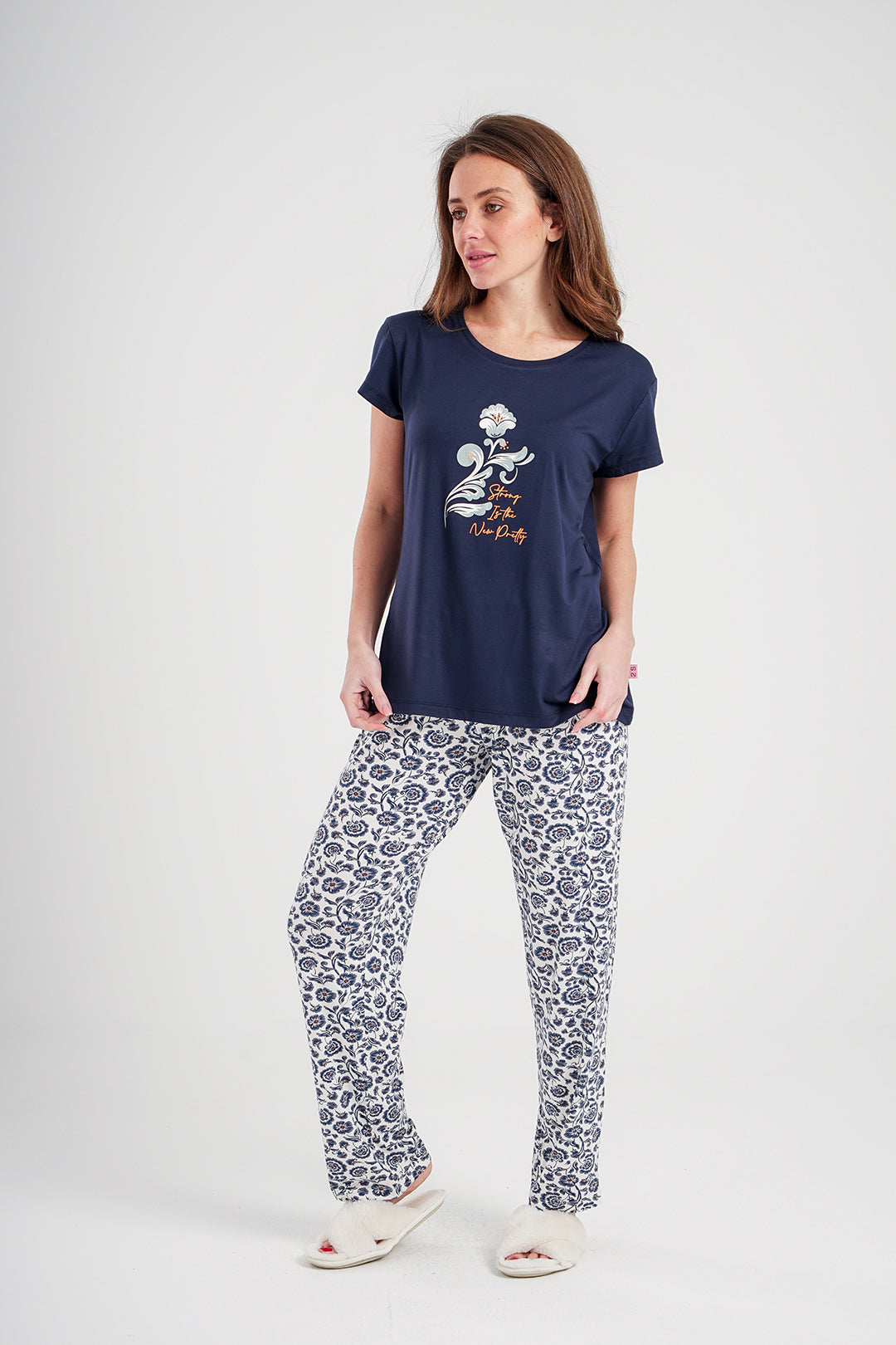 Women's pajamas with printed pants