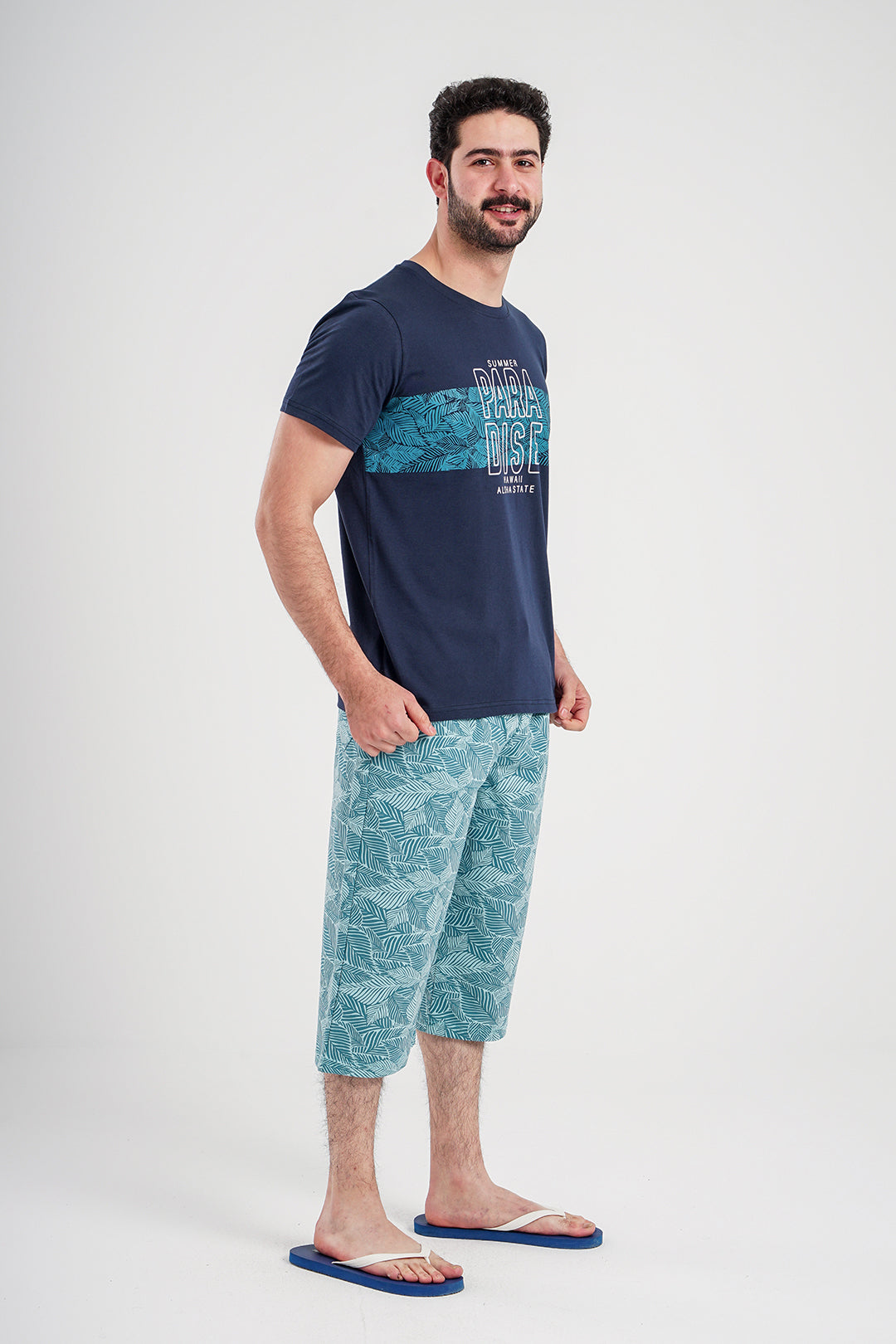 SUMMER PARADISE Men's pajama shorts with print