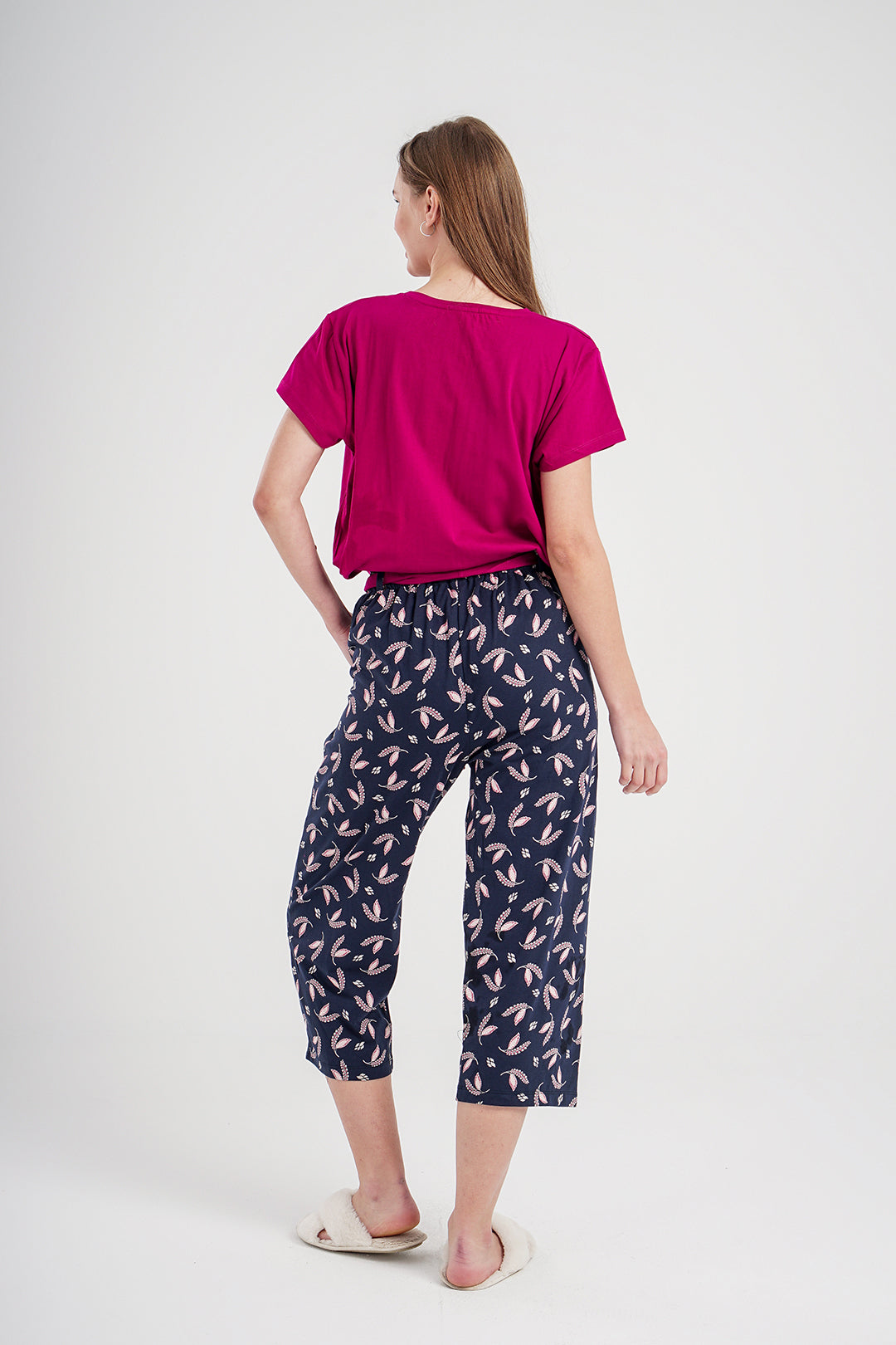 Women's pajamas with printed pants