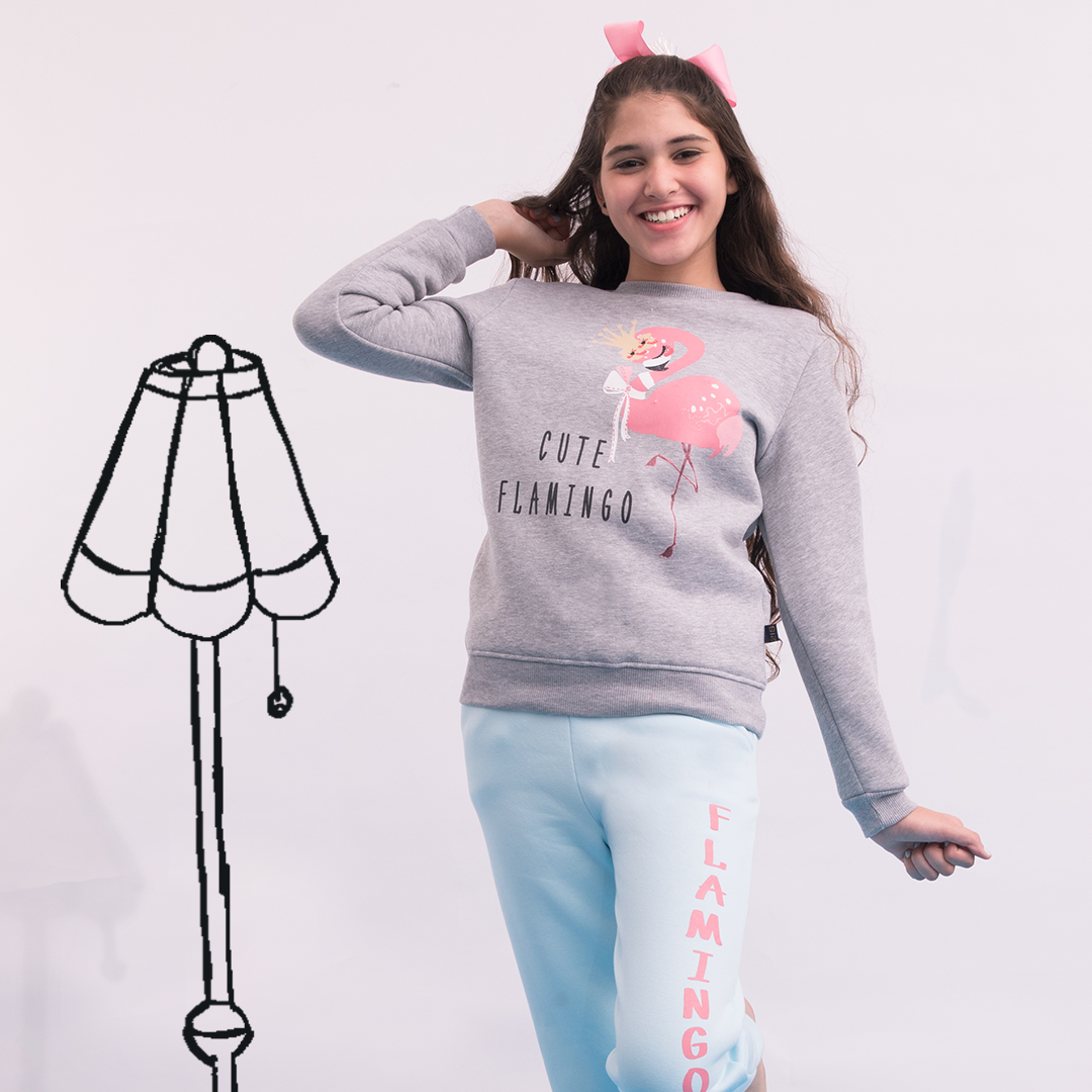 Cute Flamingo girls' pajamas
