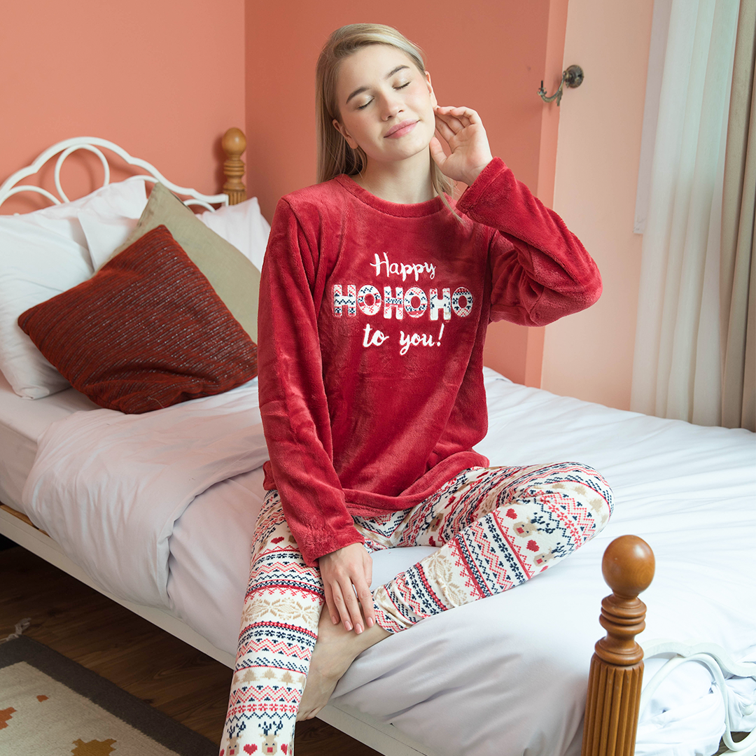 HOHOHO Women's Polar Pajamas