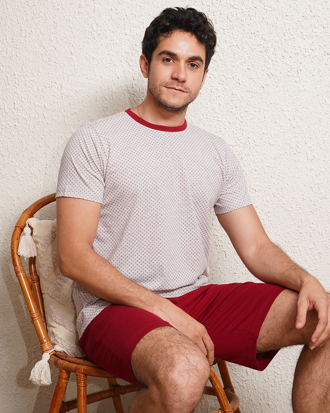 Men's printed pajamas shorts