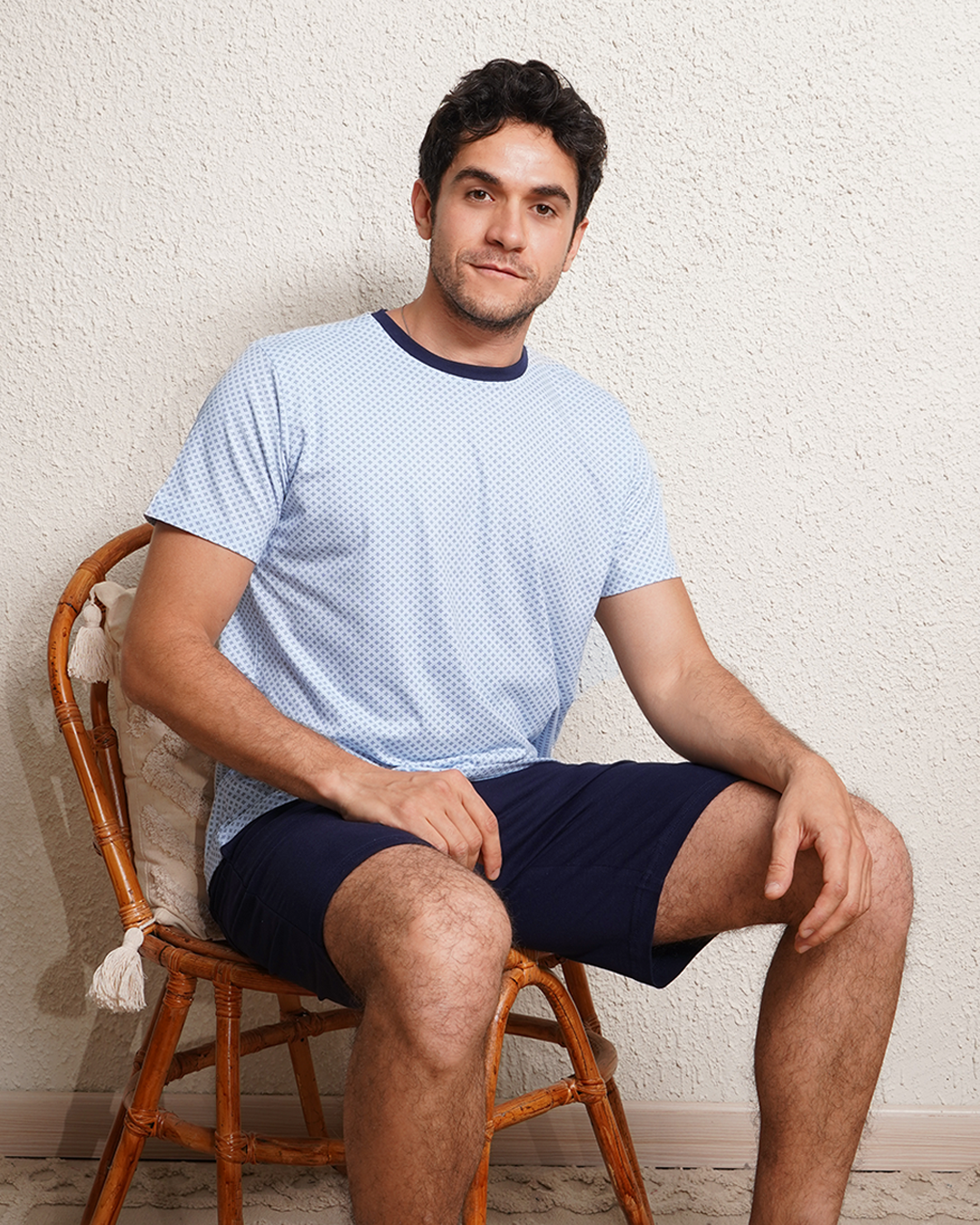 Men's printed pajamas shorts