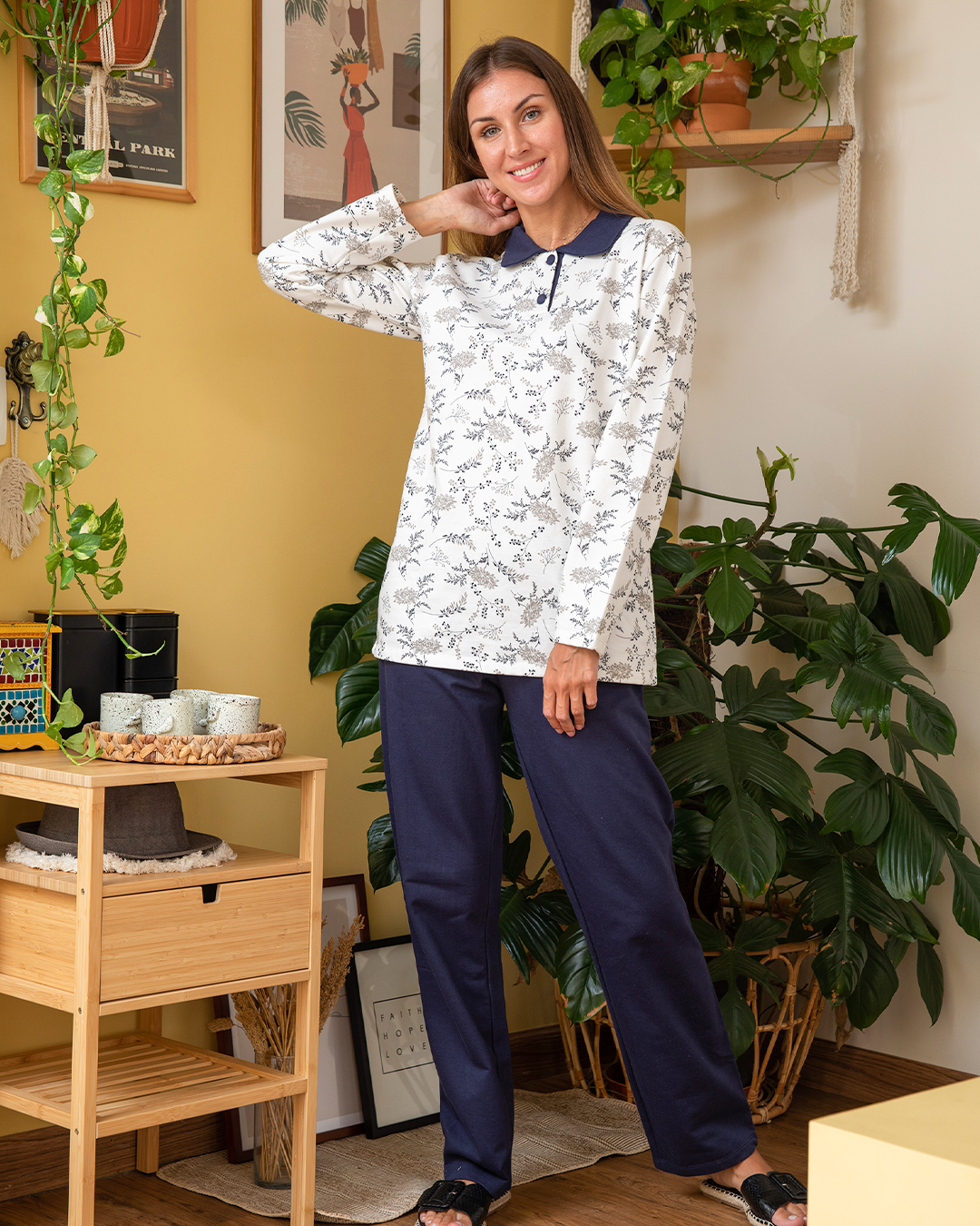 Women's winter pajamas Milton Polo Rotary Branches