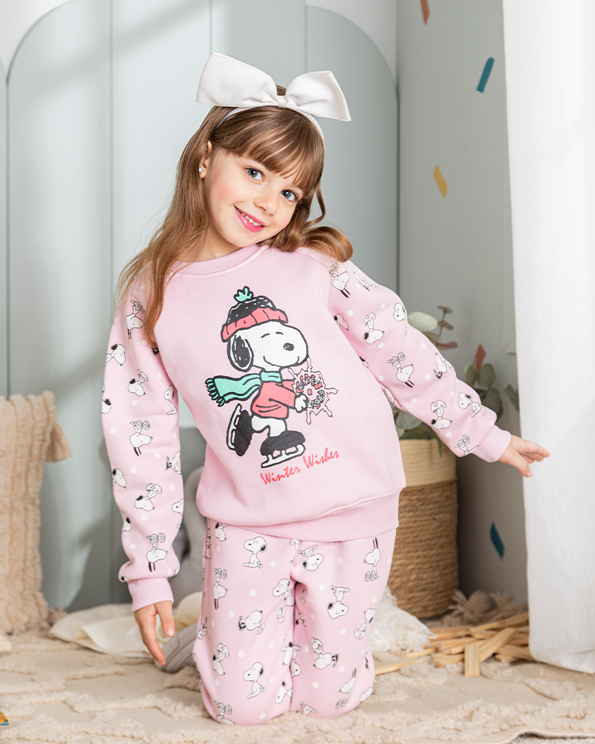 Snoopy Girl Disney girls Milton Snoopy pajamas 