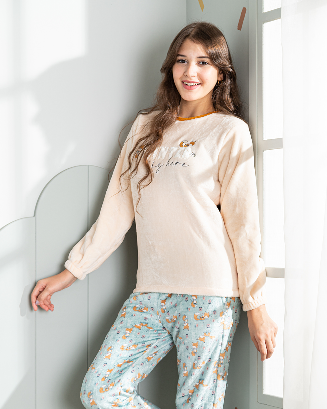 Winter is here. Girls' Polar Pajamas