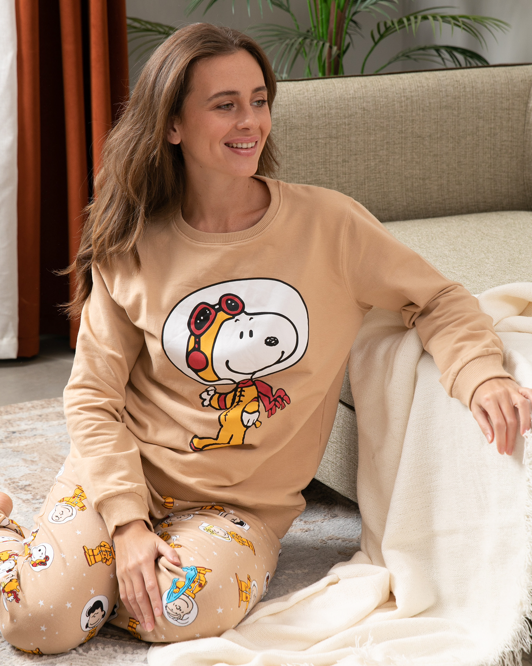 Snoopy basic pajamas for women