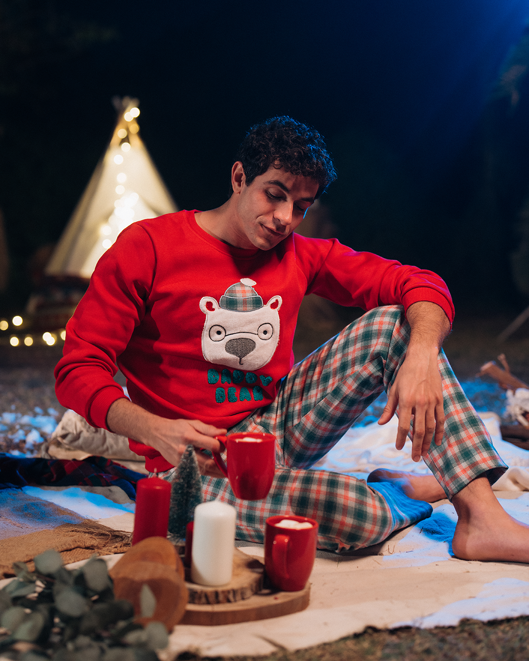 Daddy Bear Men's Christmas Pajamas