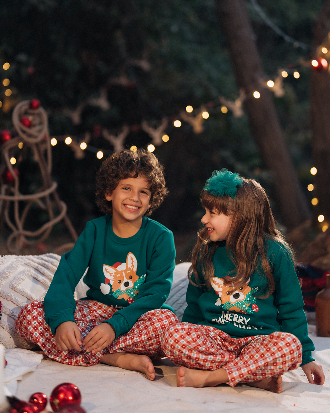 Merry Christmas girls/boys pajamas