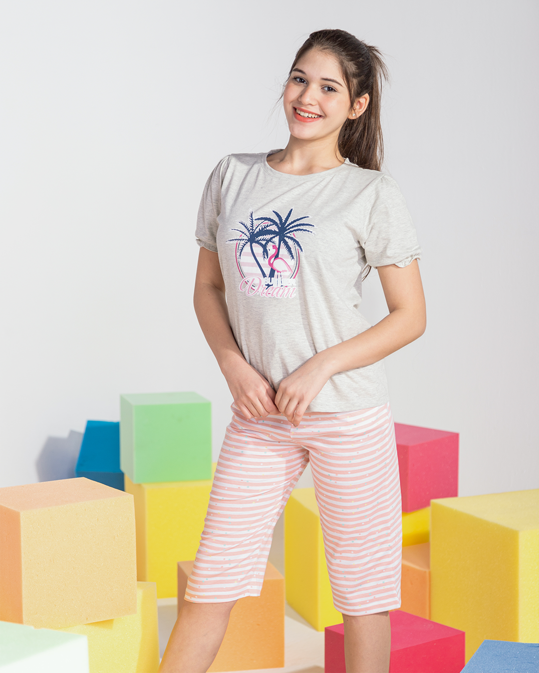 Girls' pajamas, Pintacore Brasula, printed
