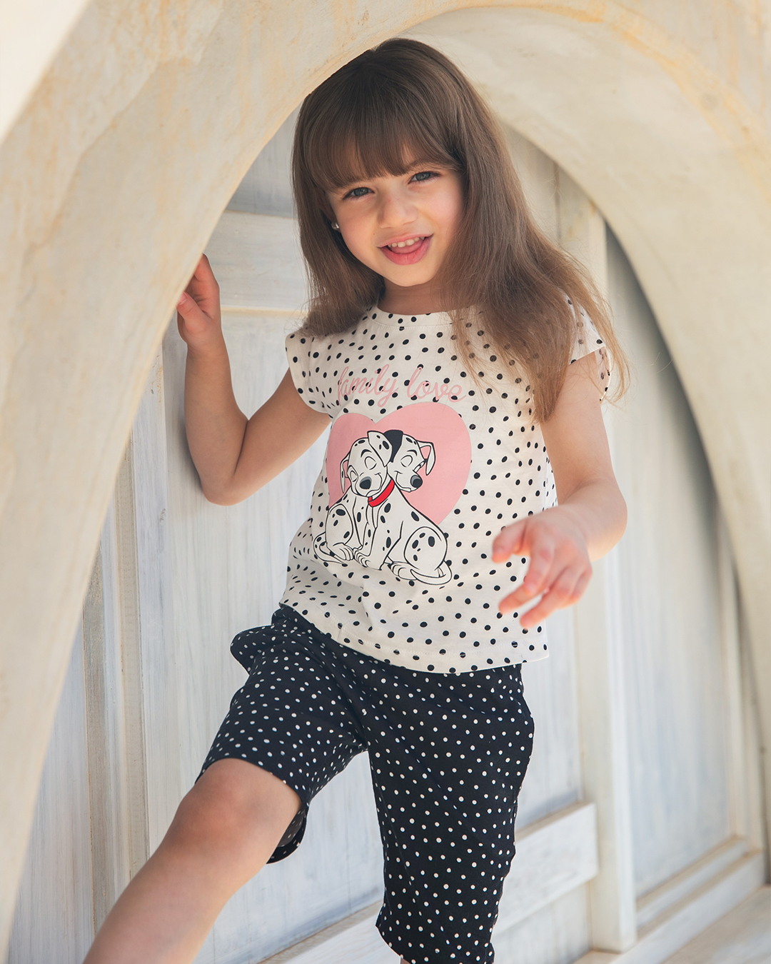 101 Dalmatian girls' polka-dot pajamas