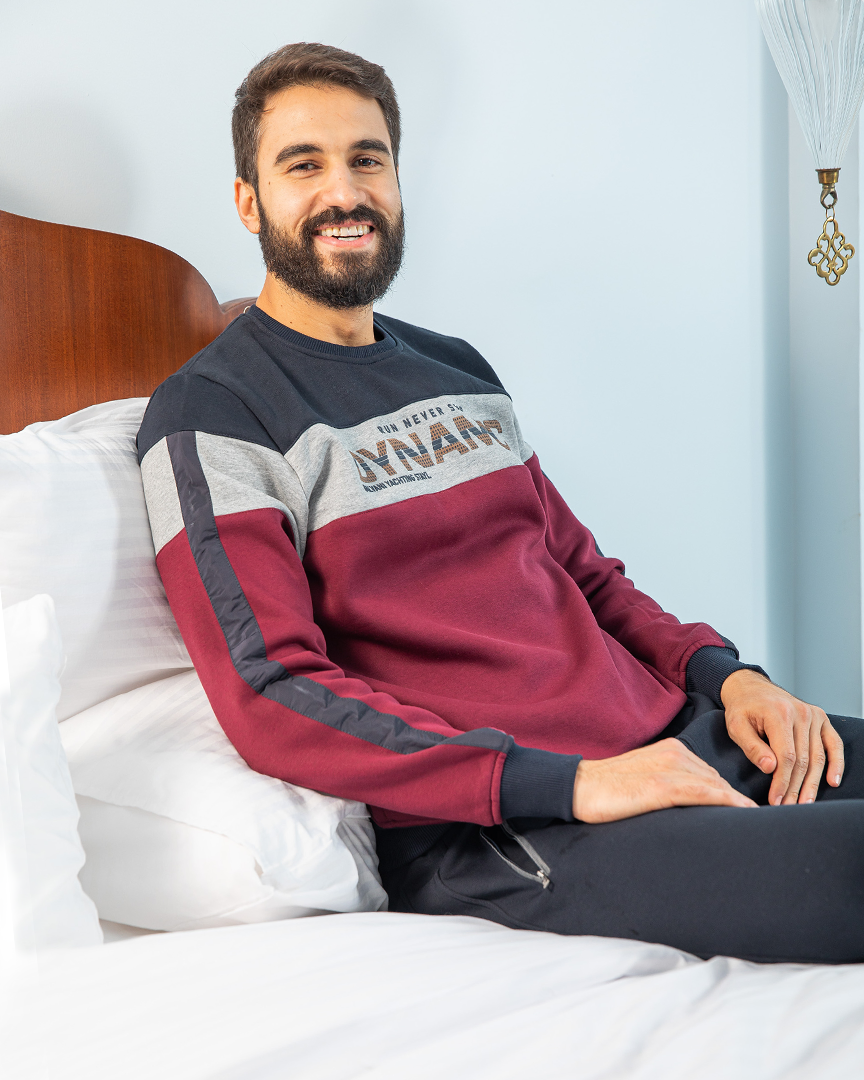 RUN NEVER STOP Men's rhubarb pajamas