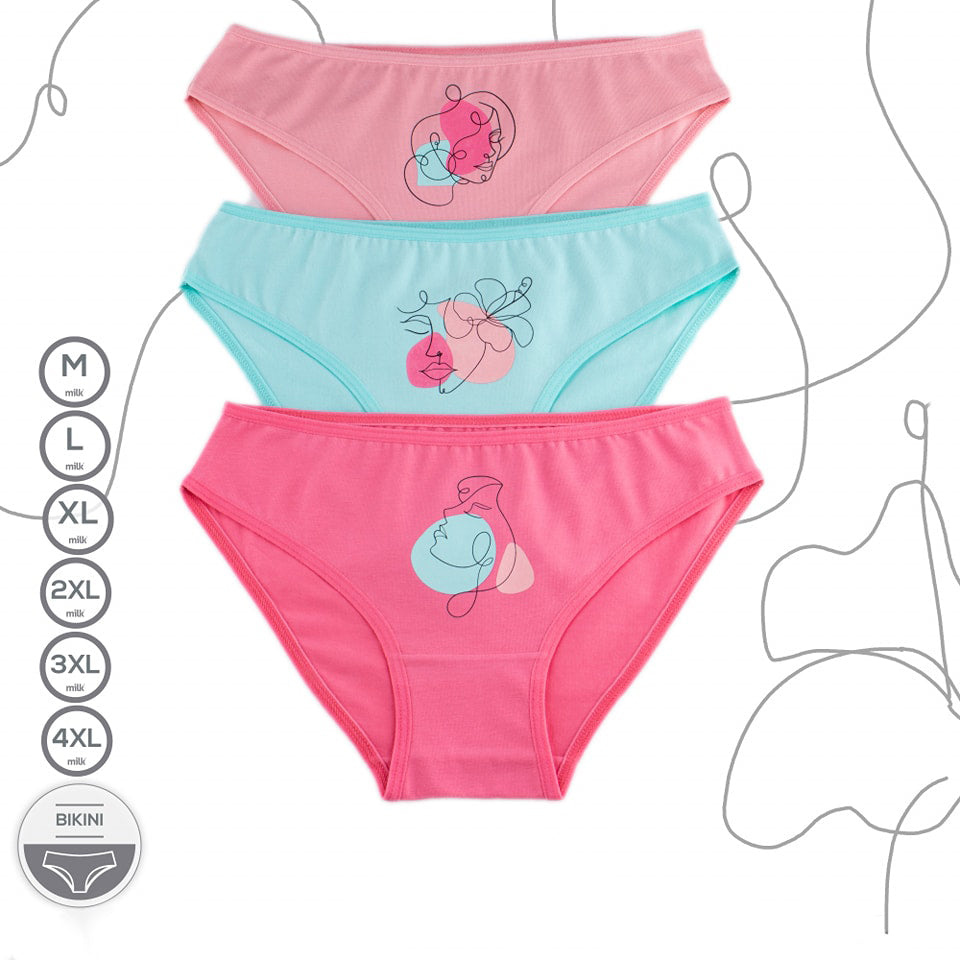 YOUNG Women Set Bikini panty for Women Multicolor Underwear - Size : M 40 :  50 Kg - 1008 m: Buy Online at Best Price in Egypt - Souq is now