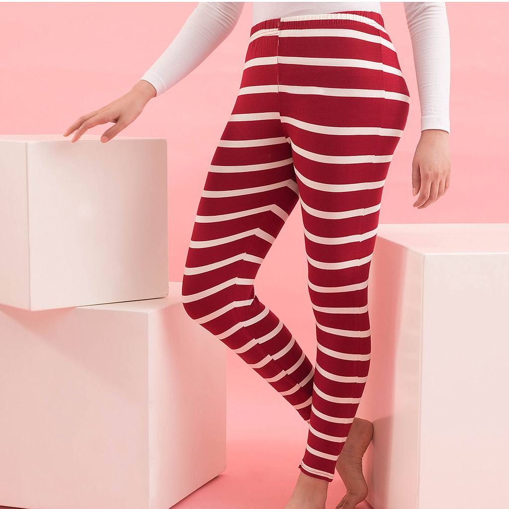 Striped women's leggings
