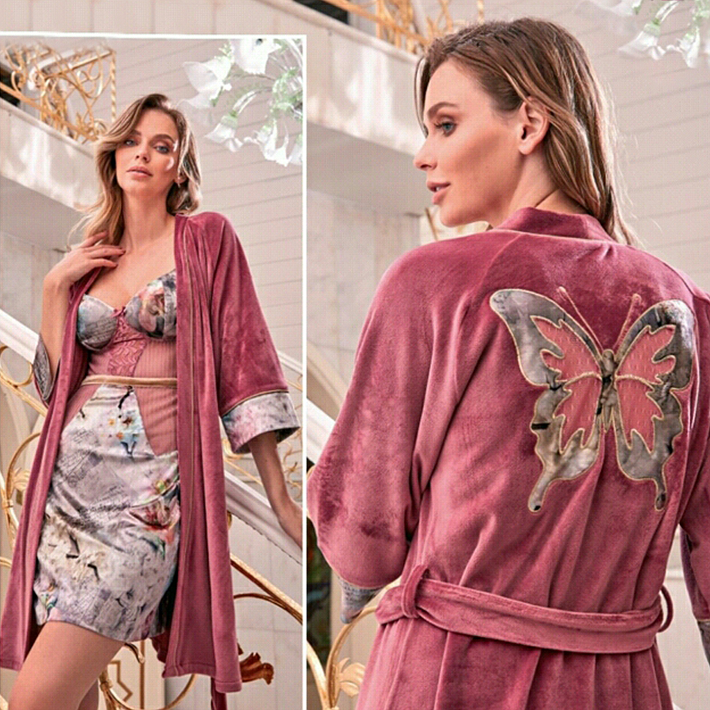 Butterfly robe shirt on the back