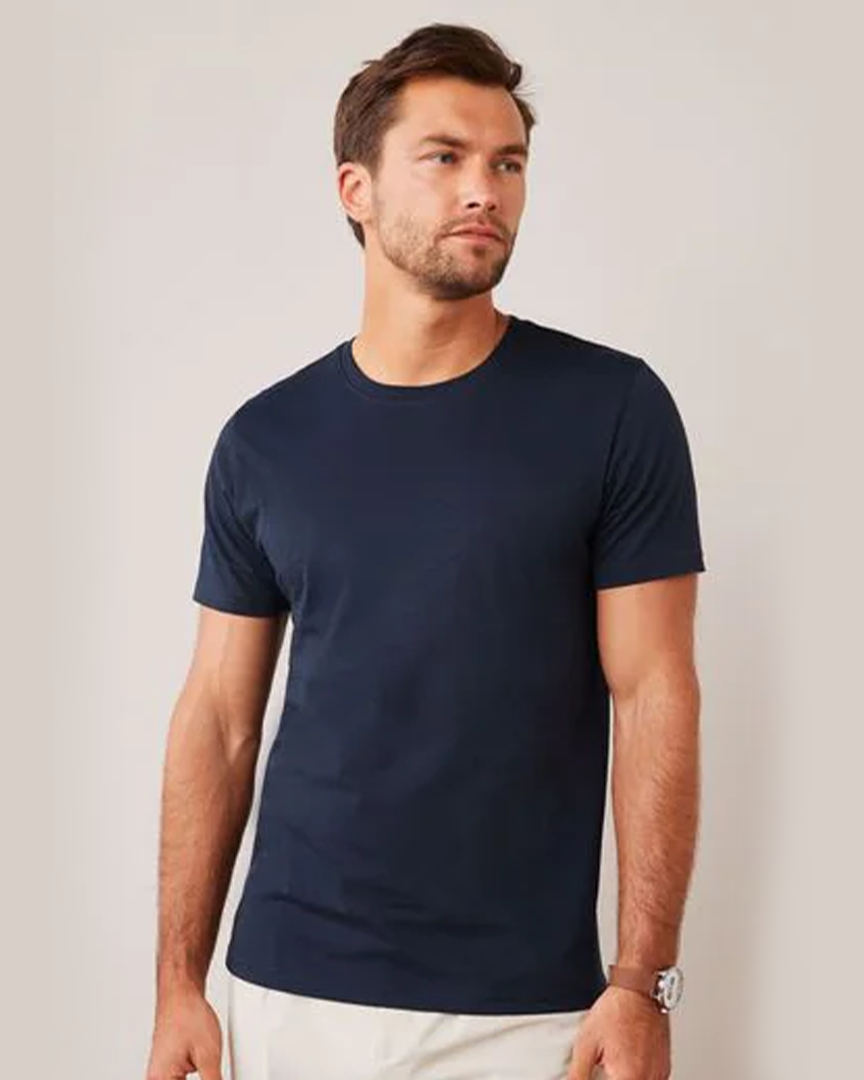 Round plain half sleeve T-shirt