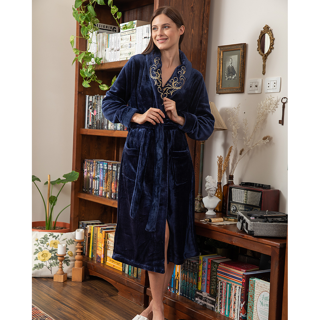 Women's robe, cool short shawl, embroidered and rose