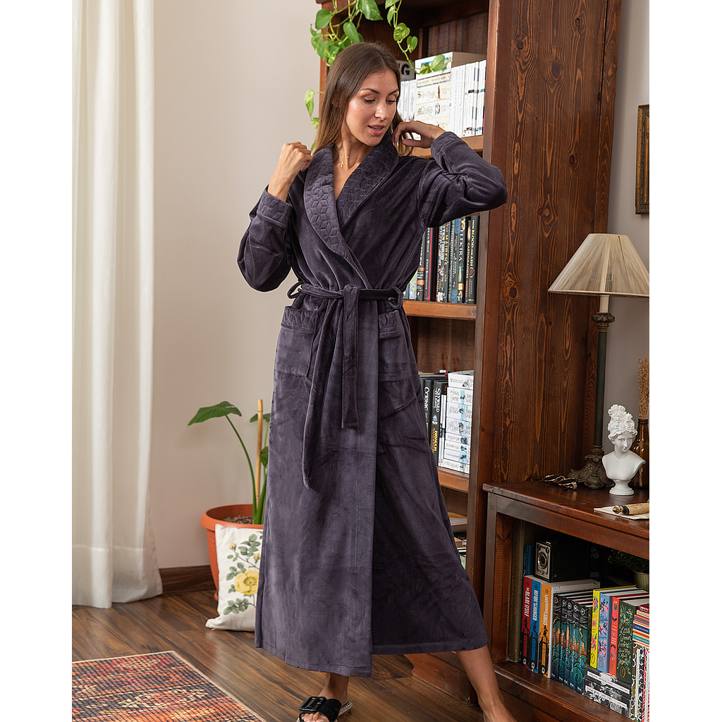 Women's robe, cool shawl, embroidered capotini, velvet