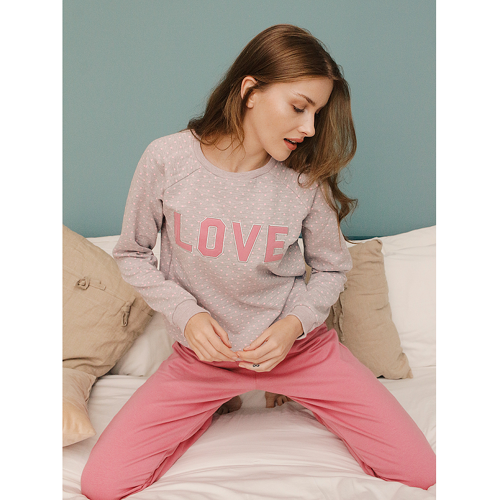 love dotted women's pajamas