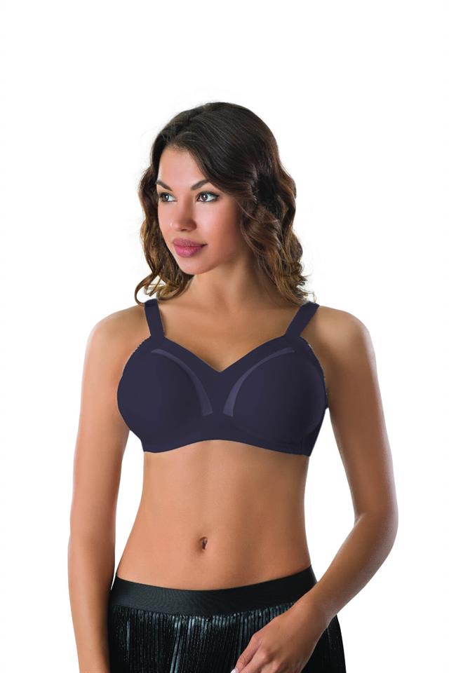 Lightly padded bra without support