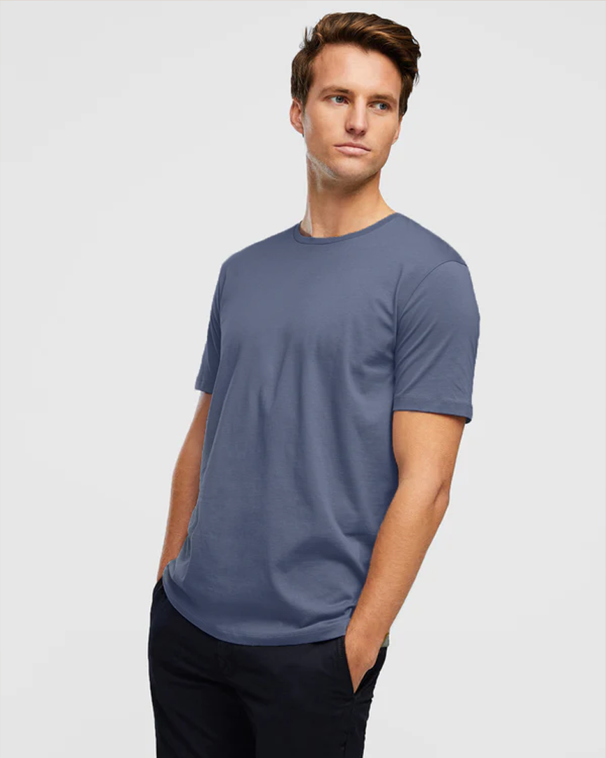 Round plain half sleeve T-shirt