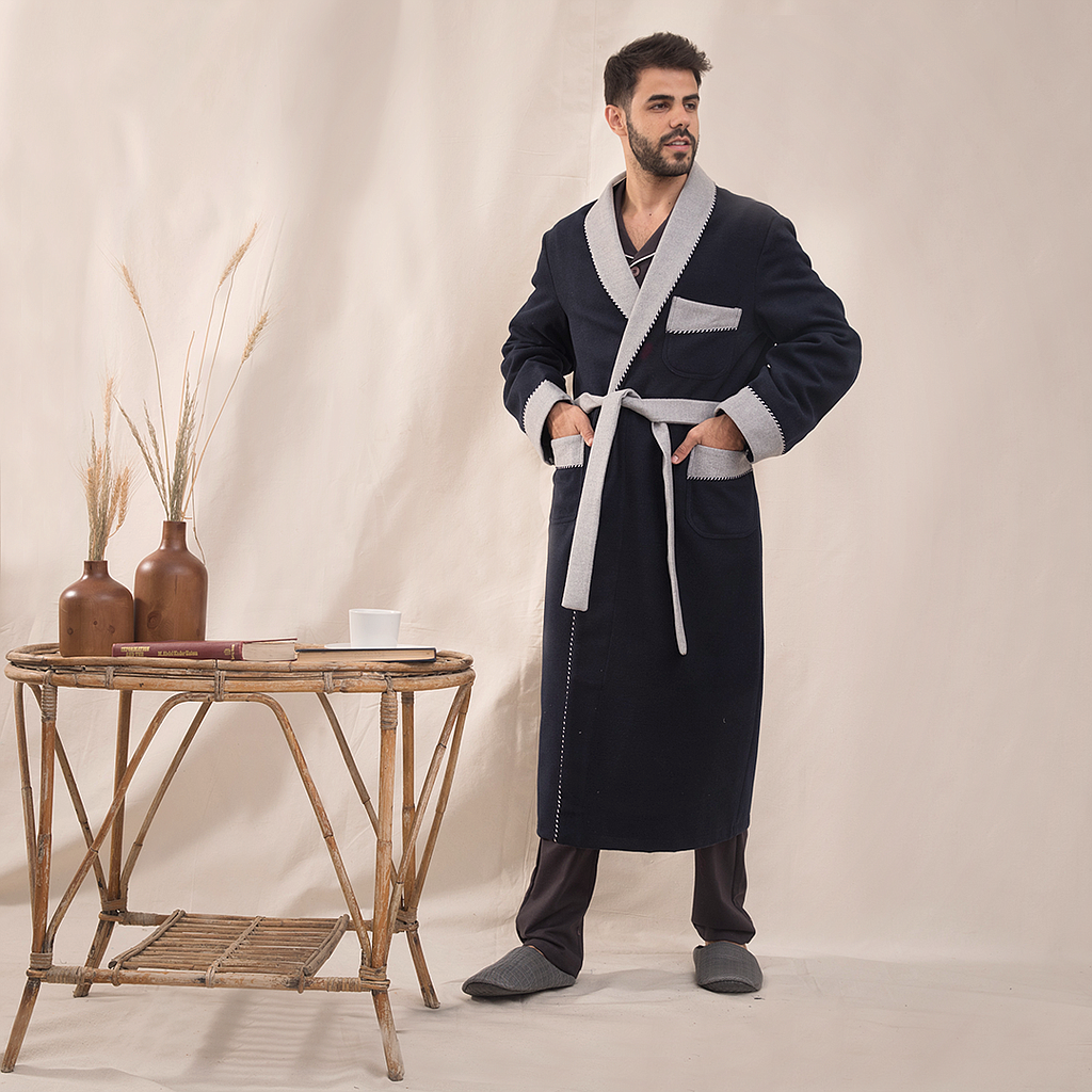 Plain men's robe
