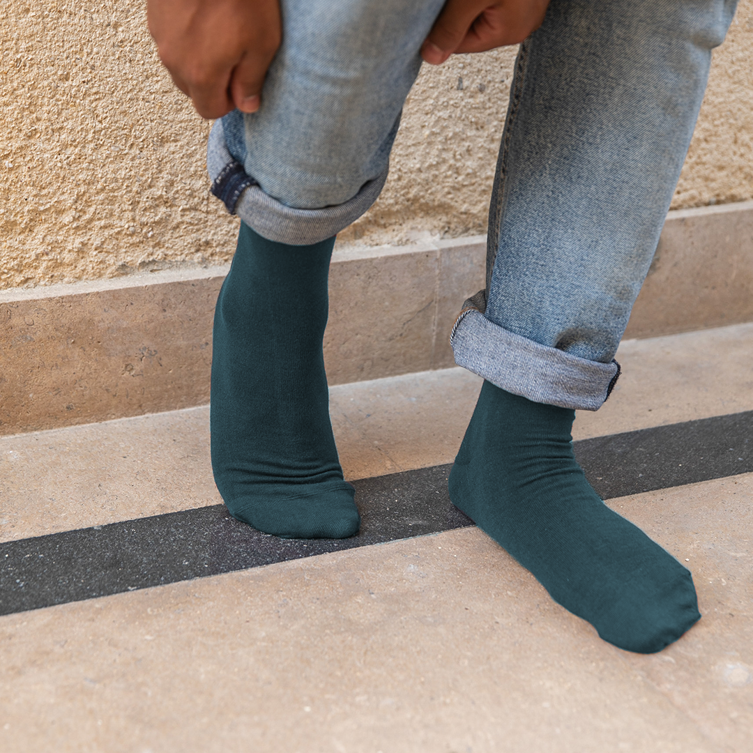 Lycra plain men's socks